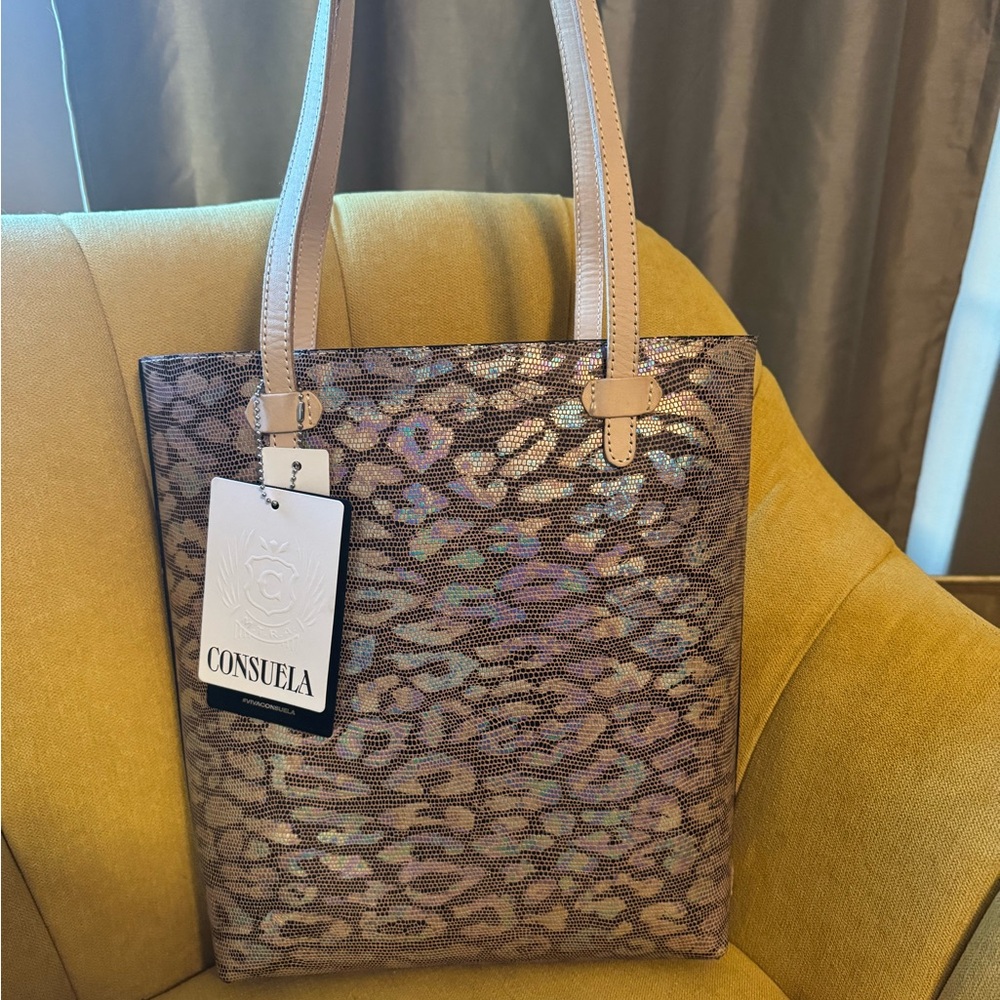 New with tags. Consuela Iris everyday tote. Leather.